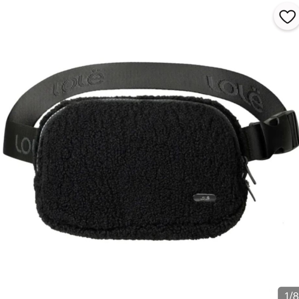 Lole Black Sherpa Belt Bag